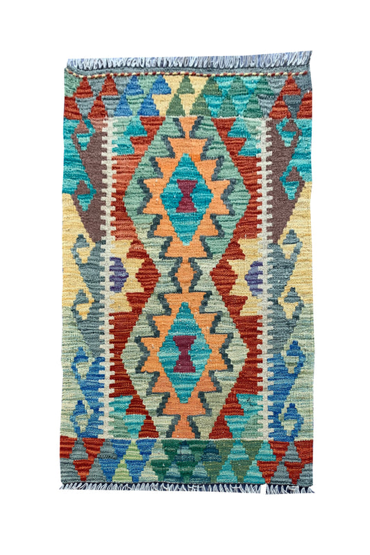 MODERN CHOBI KILIM 2.10 X 1.11 FT