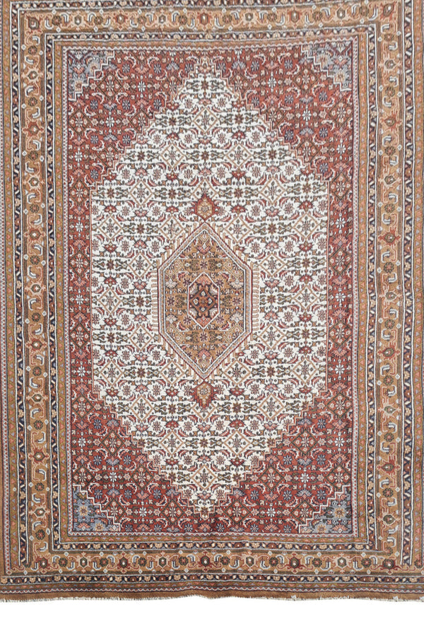 Authentic Hand Knotted Vintage Bijour Wool Area Rug 11.3 x 8.3 Ft (1560 Ger-4)