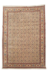 Authentic Hand Knotted Vintage Bijour Wool Area Rug 11.5 x 8.3 Ft (70 Ger-4)