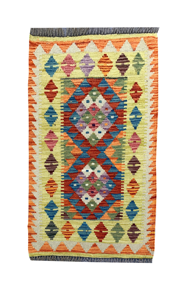 MODERN CHOBI KILIM 2.10 X 1.11 FT