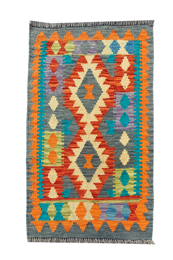 MODERN CHOBI KILIM 2.9 x 2.0 Ft