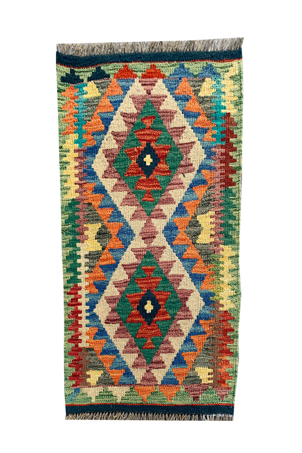 MODERN CHOBI KILIM 2.11 x 1.11 Ft