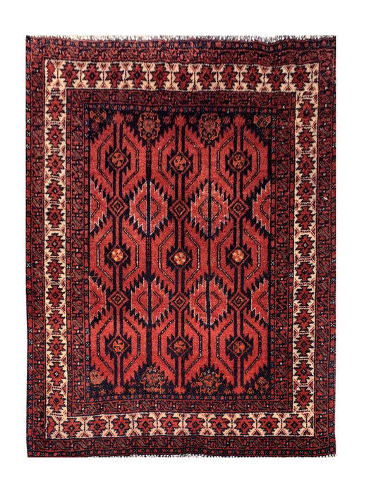 Amazing Hand Knotted Vintage Qaisery Wool Area Rug 2.8 x 2.5 Ft