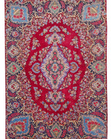 Amazing Hand Knotted Vintage Qirmoun Wool Area Rug 14 x 9 Ft