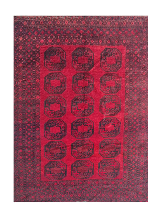 Amazing Hand Knotted Antique Turkmen Felpah Wool Area Rug 10.11 x 8.3 Ft