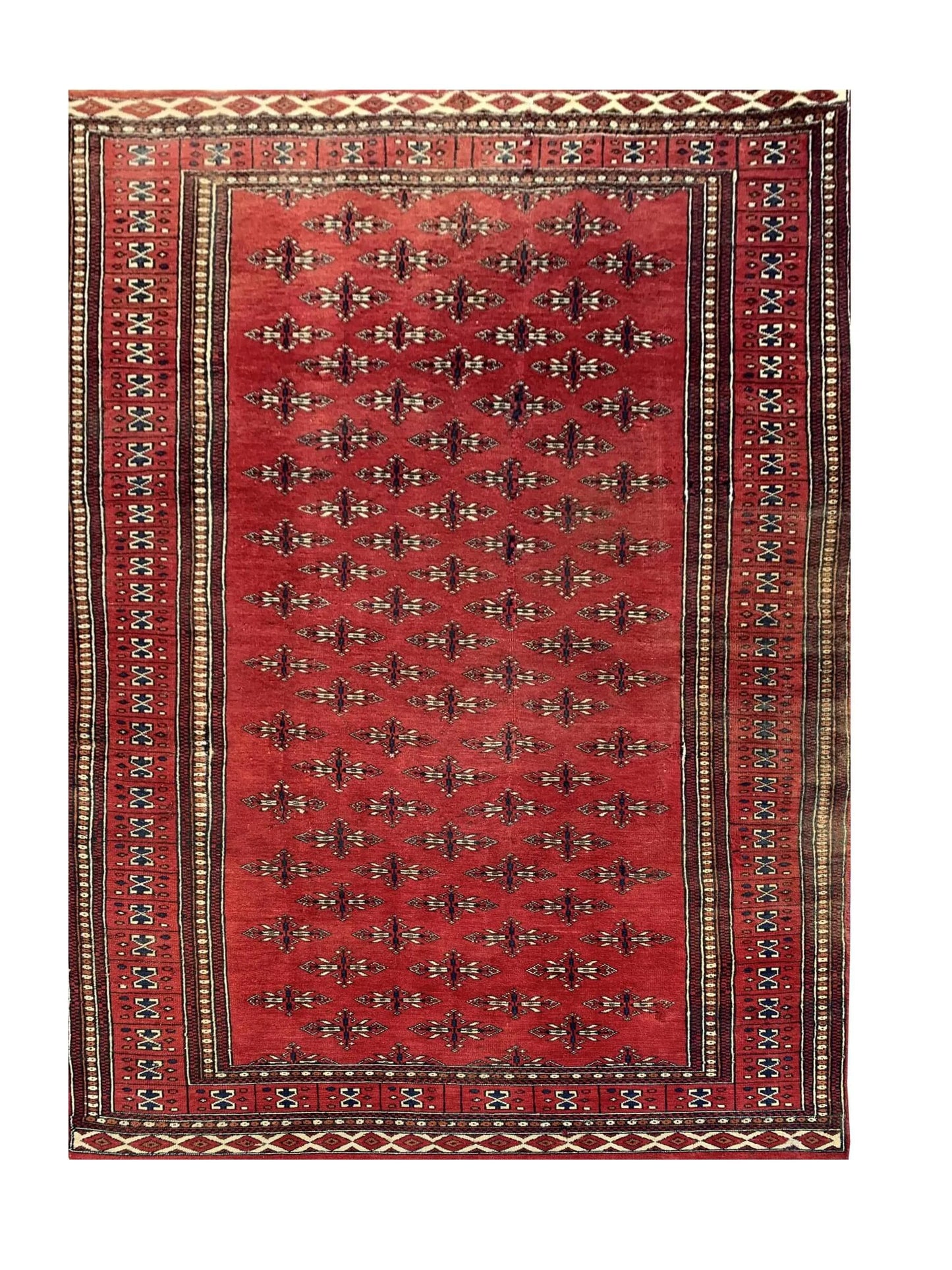 Amazing Hand Knotted Vintage Baghtiyaar Wool Area Rug 5.9 x 3.11 Ft
