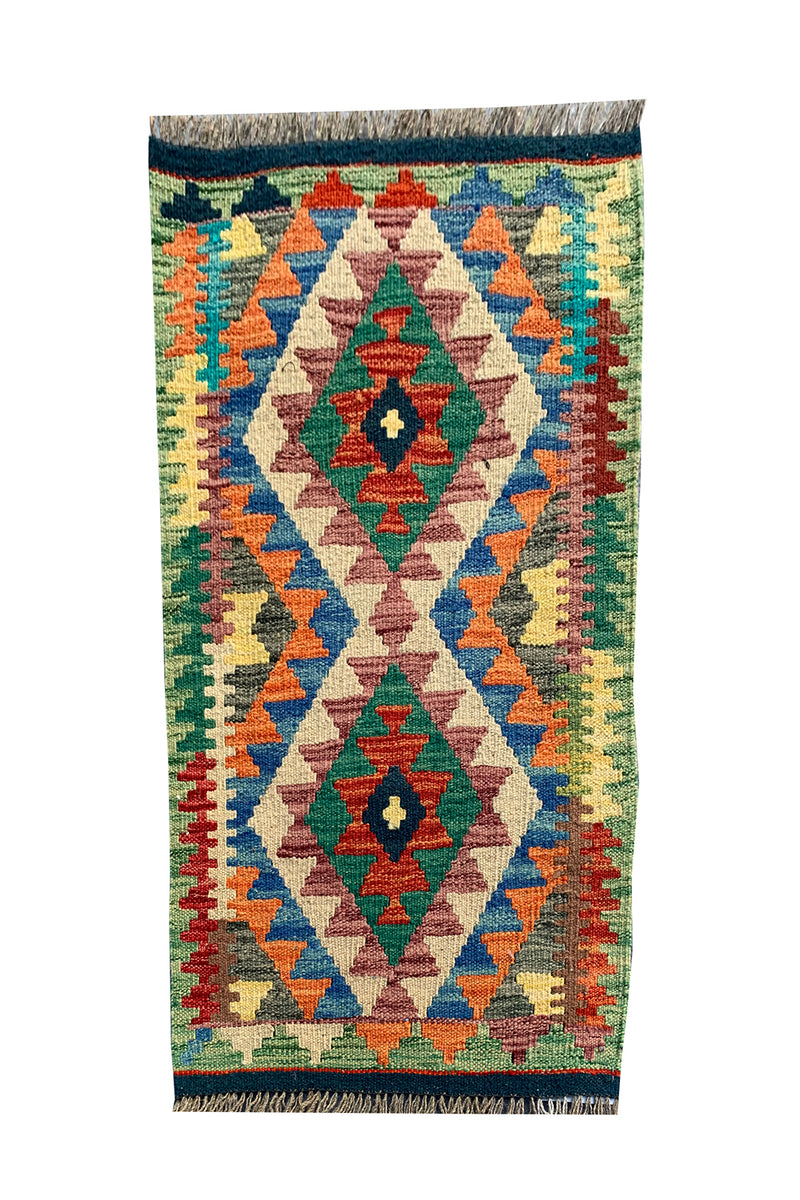MODERN CHOBI KILIM 2.11 x 1.11 Ft