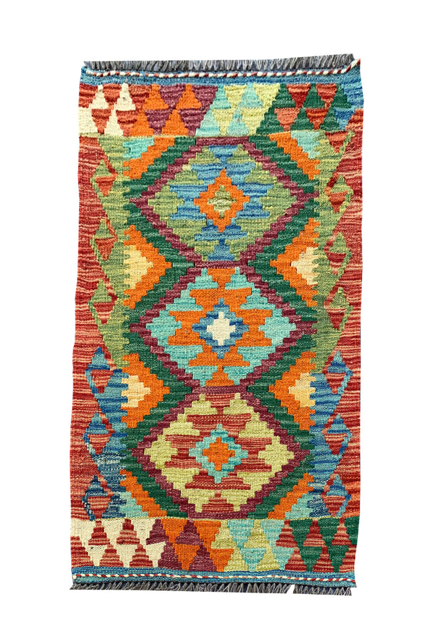 MODERN CHOBI KILIM 3.0 X 1.11 FT