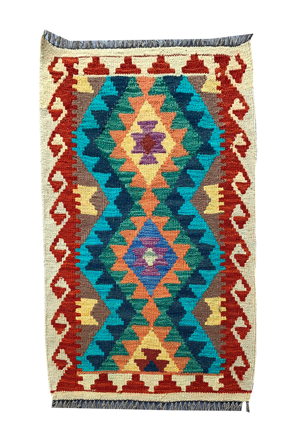 MODERN CHOBI KILIM 2.10 X 2.0 FT