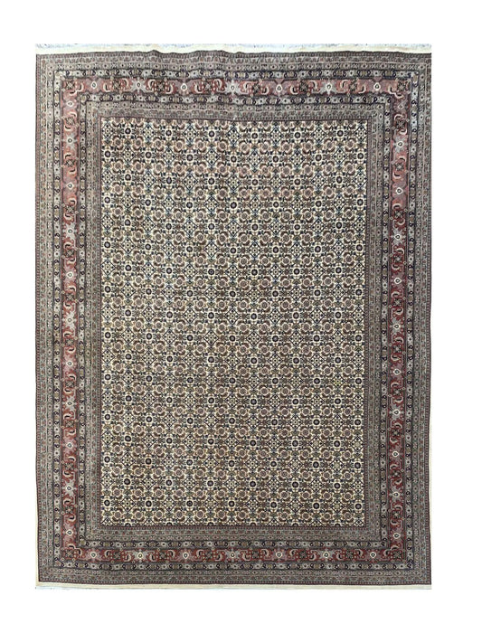 Amazing Hand Knotted Vintage Bijour Wool Area Rug 11.2 x 8.5 Ft