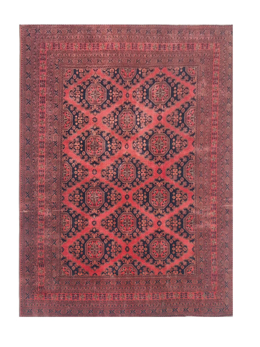 Amazing Hand Knotted Vintage Khal Muhammadi Wool Area Rug 11.11 x 10.0 Ft