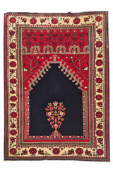 Authentic Hand Knotted Vintage Pakistani Bokhara Jhaldar Wool Area Rug 6 x 4 Ft (920 Ger-4)