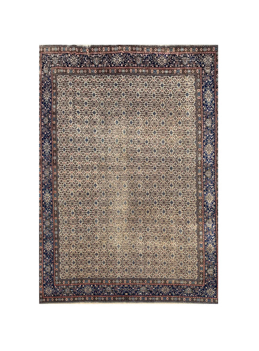 Amazing Hand Knotted Vintage Bijour Wool Area Rug 12.5 x 8.9 Ft