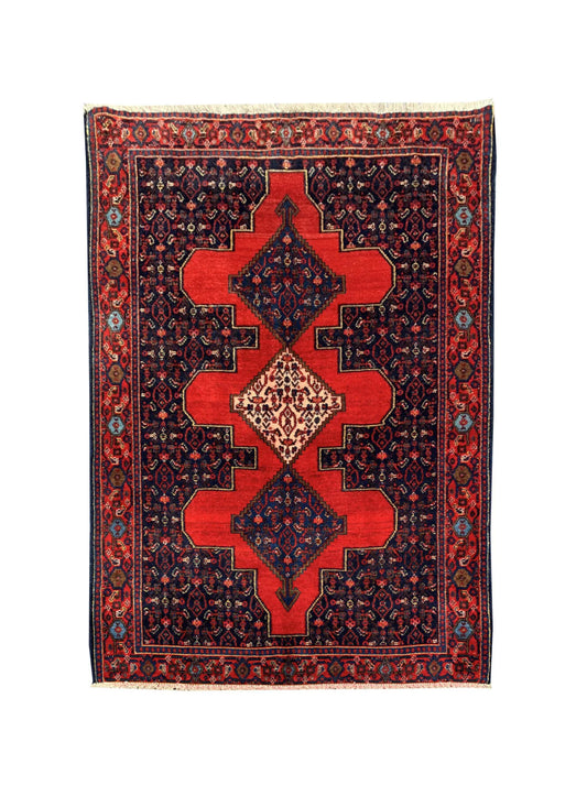 Amazing Hand Knotted Baghtiyaar Wool Area Rug 5.2 x 3.8 Ft