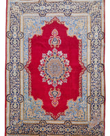 Amazing Hand Knotted Vintage Qirmoun Wool Area Rug 13 x 9 Ft