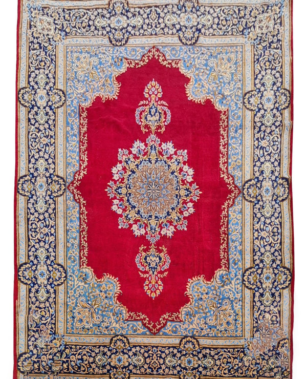 Amazing Hand Knotted Vintage Qirmoun Wool Area Rug 13 x 9 Ft