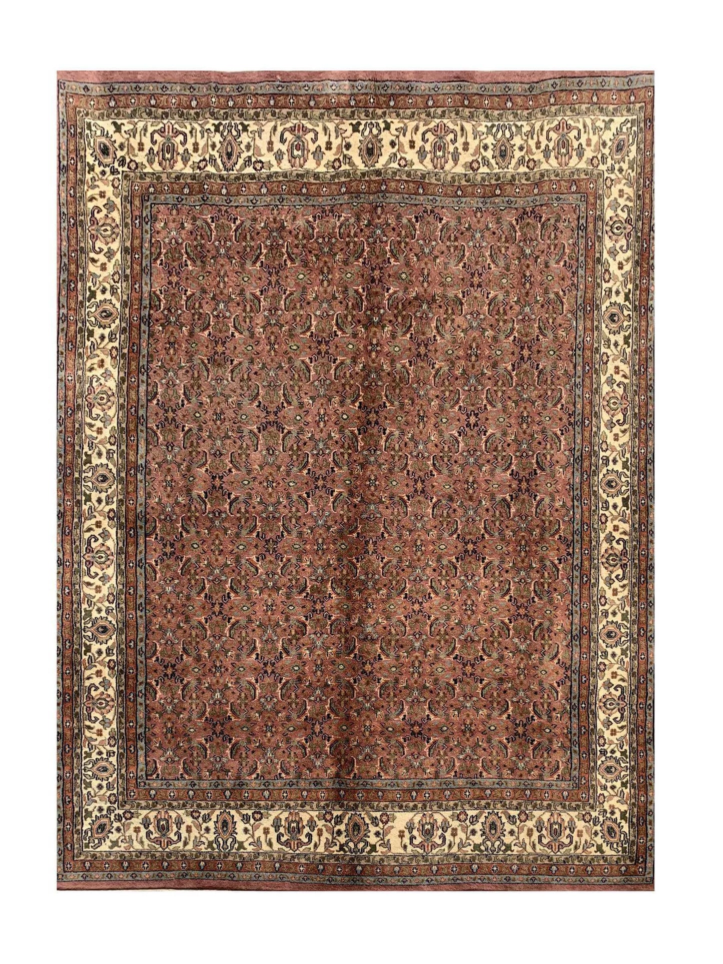 Amazing Hand Knotted Bijour Wool Area Rug 9.10 x 8.2 Ft