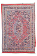 Authentic Hand Knotted Vintage Bijour Wool Area Rug 8 x 7 Ft (1467 Ger-4)