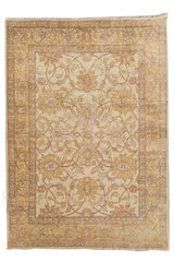 Authentic Hand Knotted Vintage Afghan Chobi Wool Area Rug 9.11 x 8.1 Ft (1497 Ger-4)