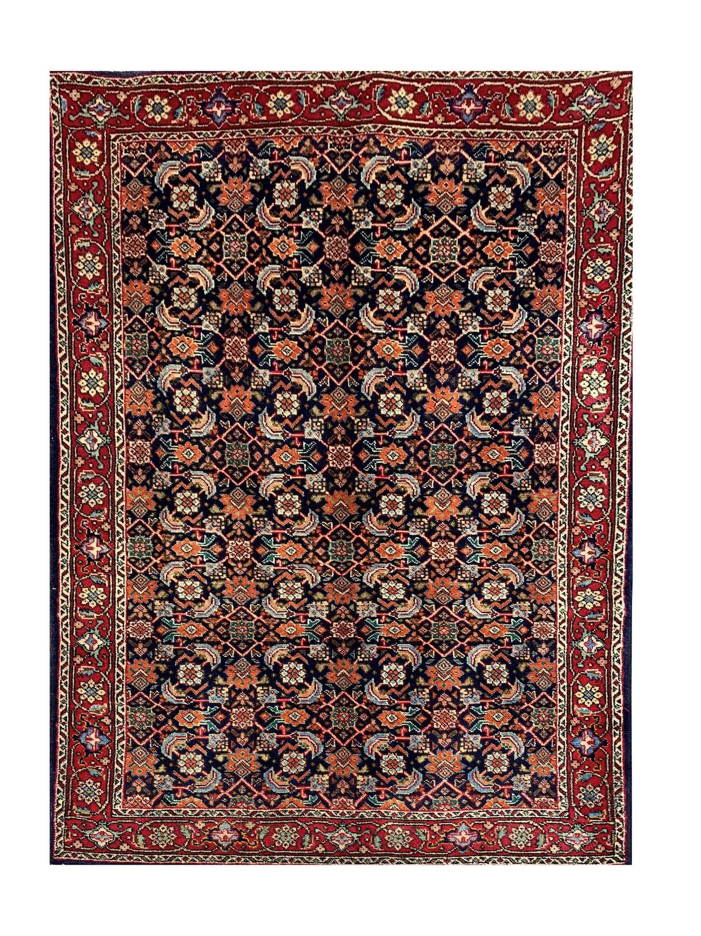 Amazing Hand Knotted Bijour Wool Area Rug 4.7 x 3.3 Ft