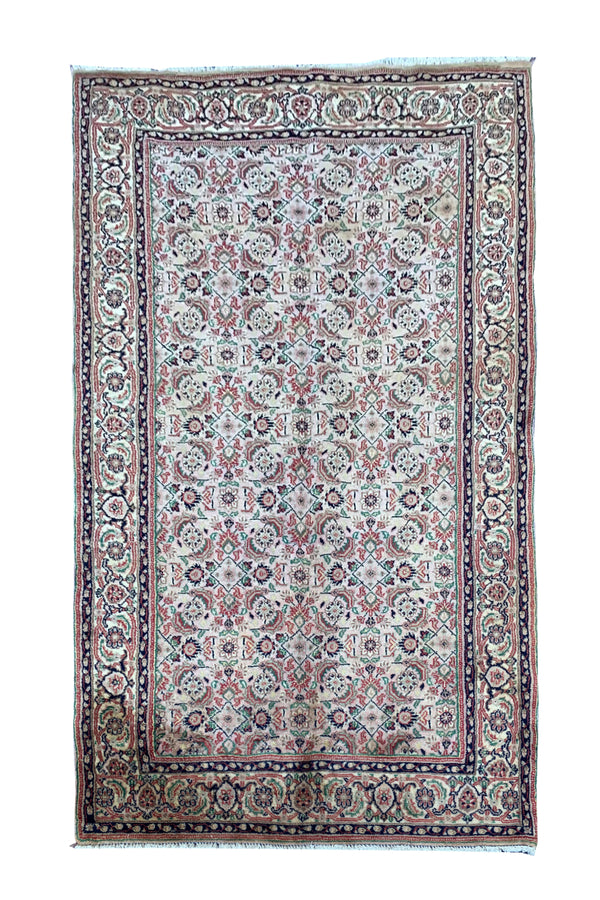 AUTHENTIC HAND KNOTTED BIJOUR WOOL AREA RUG 6.3 X 3.5 FT (666 GER)