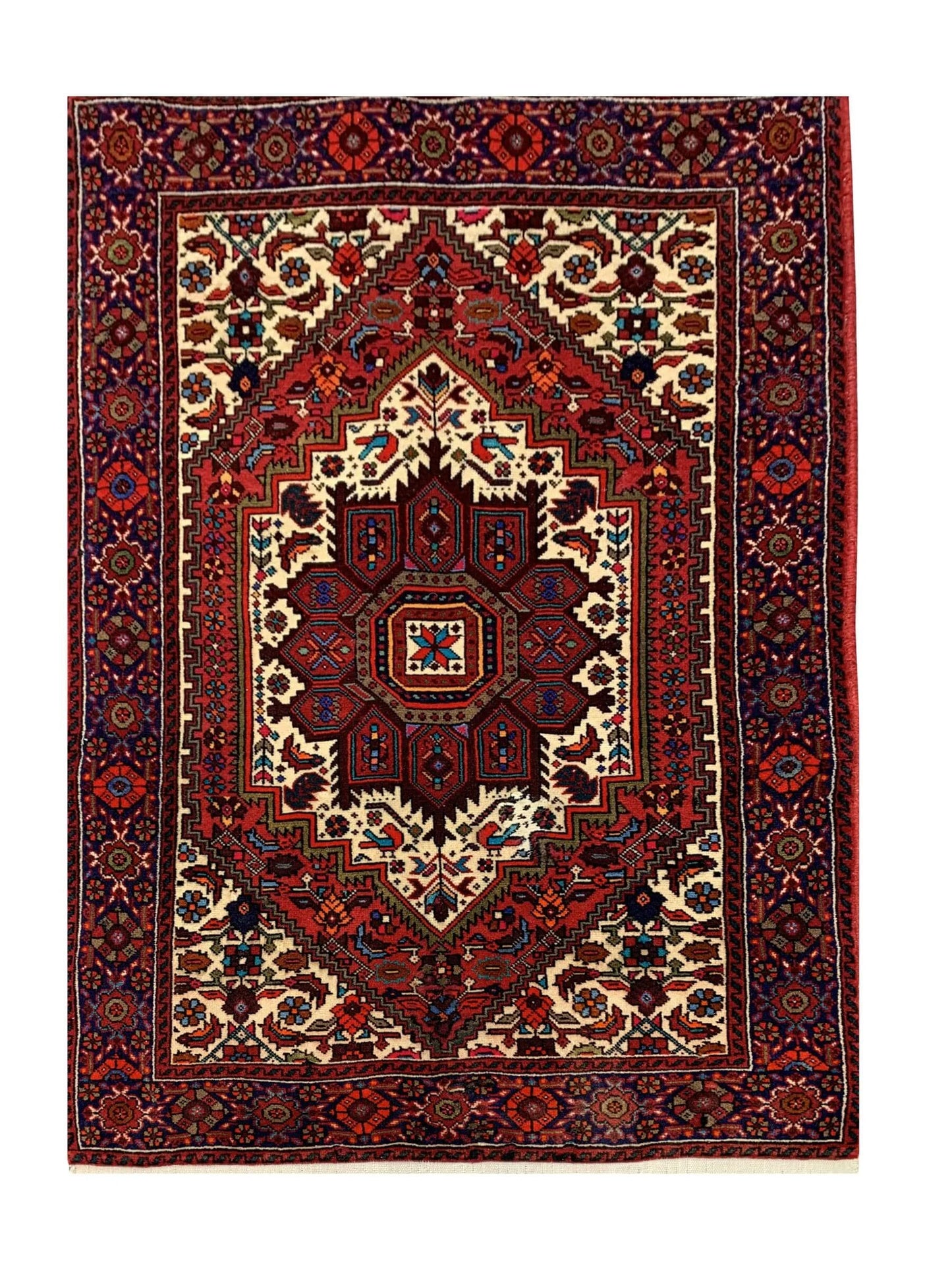 Amazing Hand Knotted Bijour Wool Area Rug 4.0 x 2.5 Ft