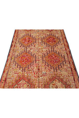Fine Quality Hand Knotted Veg Dyed Soumak Pictorial Silk Kilim Area Rug 6.5 x 3.10 Ft (908 KHI)