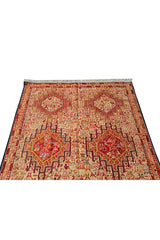Fine Quality Hand Knotted Veg Dyed Soumak Pictorial Silk Kilim Area Rug 6.5 x 3.10 Ft (908 KHI)