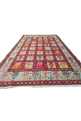 Fine Quality Hand Knotted Veg Dyed Soumak Pictorial Silk Kilim Area Rug 6 x 4 Ft (916 KHI)