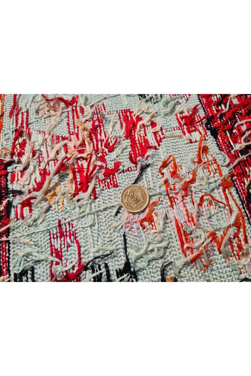 Fine Quality Hand Knotted Veg Dyed Soumak Pictorial Silk Kilim Area Rug 6 x 4 Ft (916 KHI)