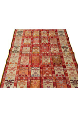 Fine Quality Hand Knotted Veg Dyed Soumak Silk Kilim Area Rug 6 x 4 Ft (919 KHI)