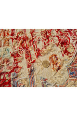 Fine Quality Hand Knotted Veg Dyed Soumak Silk Kilim Area Rug 6 x 4 Ft (919 KHI)