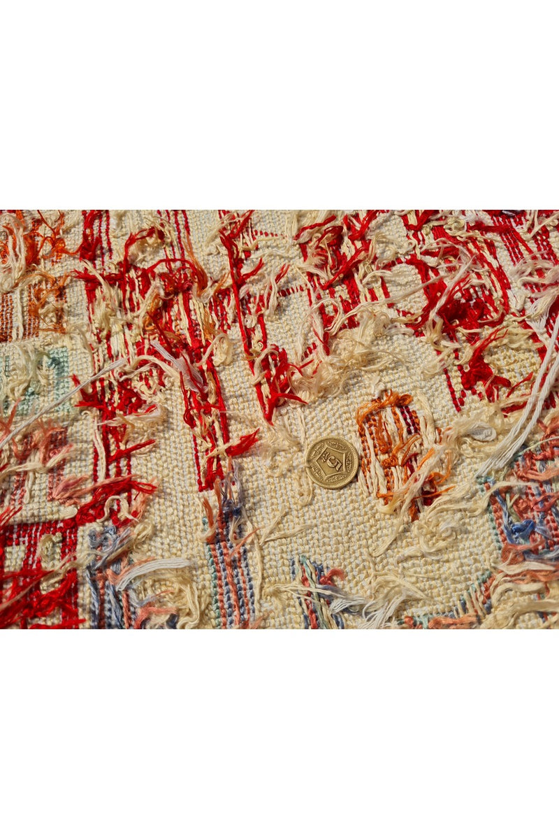 Fine Quality Hand Knotted Veg Dyed Soumak Silk Kilim Area Rug 6 x 4 Ft (919 KHI)