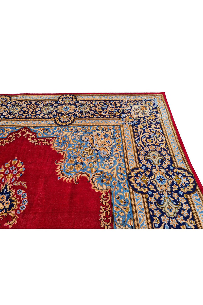 Amazing Hand Knotted Vintage Qirmoun Wool Area Rug 13 x 9 Ft