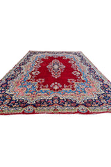 Amazing Hand Knotted Vintage Qirmoun Wool Area Rug 12 x 9 Ft