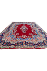Amazing Hand Knotted Vintage Qirmoun Wool Area Rug 12 x 9 Ft