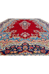 Amazing Hand Knotted Vintage Qirmoun Wool Area Rug 12 x 9 Ft