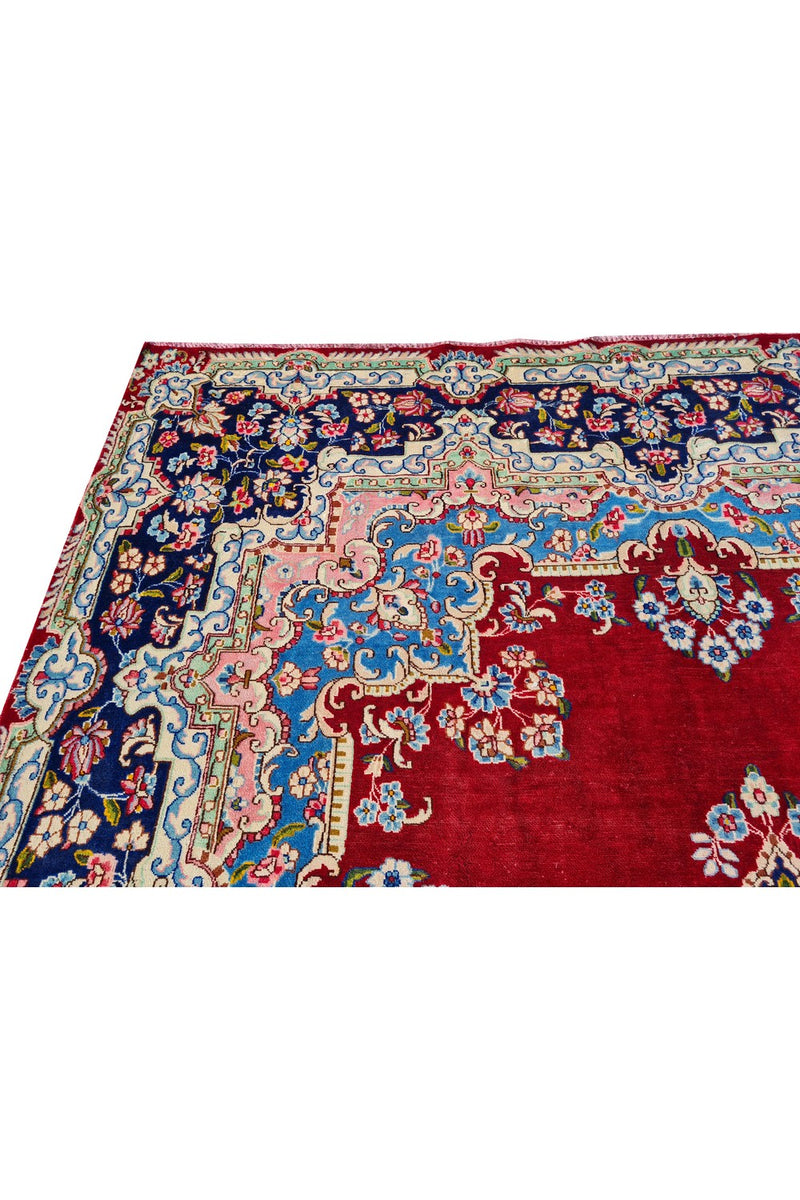Amazing Hand Knotted Vintage Qirmoun Wool Area Rug 12 x 9 Ft