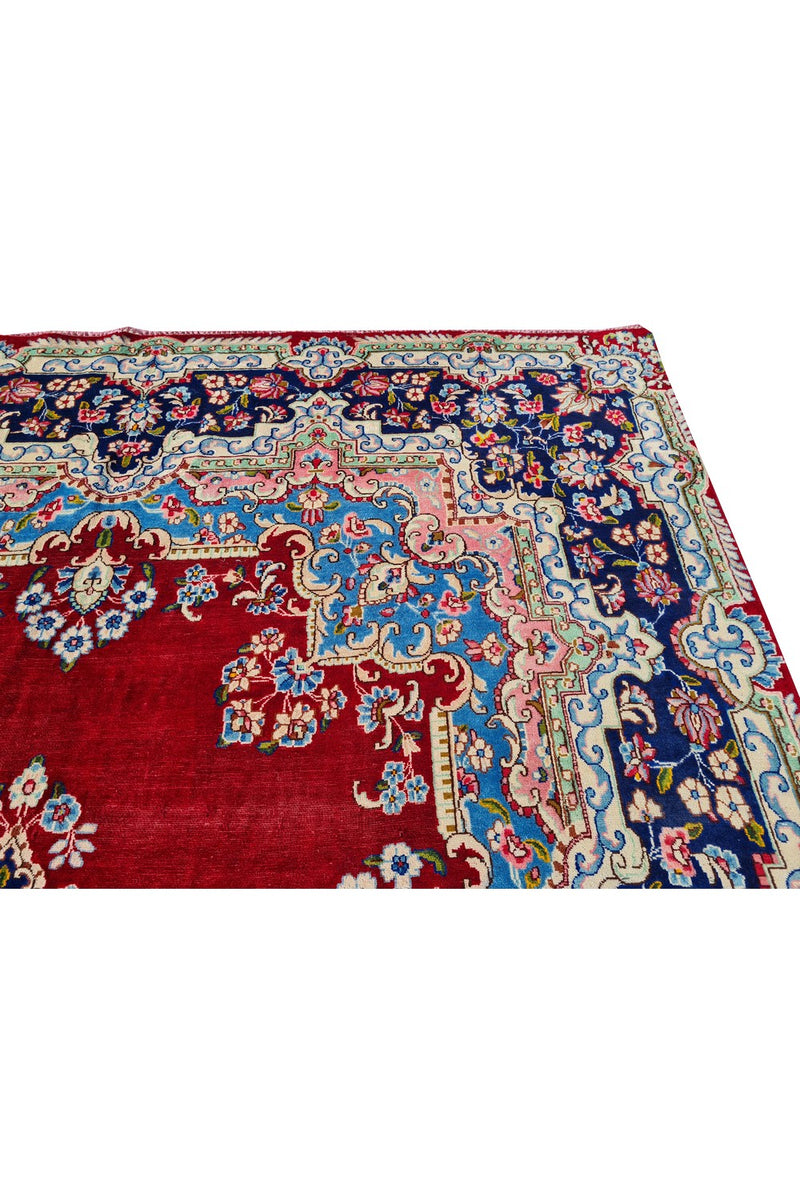 Amazing Hand Knotted Vintage Qirmoun Wool Area Rug 12 x 9 Ft