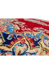 Amazing Hand Knotted Vintage Qirmoun Wool Area Rug 12 x 9 Ft