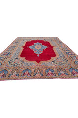 Amazing Hand Knotted Vintage Qirmoun Wool Area Rug 13 x 10 Ft