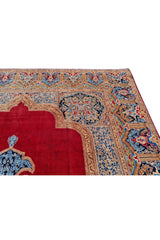 Amazing Hand Knotted Vintage Qirmoun Wool Area Rug 13 x 10 Ft