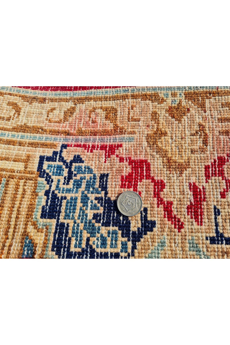 Amazing Hand Knotted Vintage Qirmoun Wool Area Rug 13 x 10 Ft