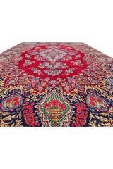 Amazing Hand Knotted Vintage Qirmoun Wool Area Rug 14 x 9 Ft