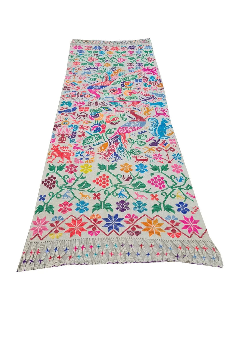 Amazing Hand Knotted Vintage Flat Weave Pictorial Kilim Wool Area Runner Rug 6.7 x 2.6 Ft