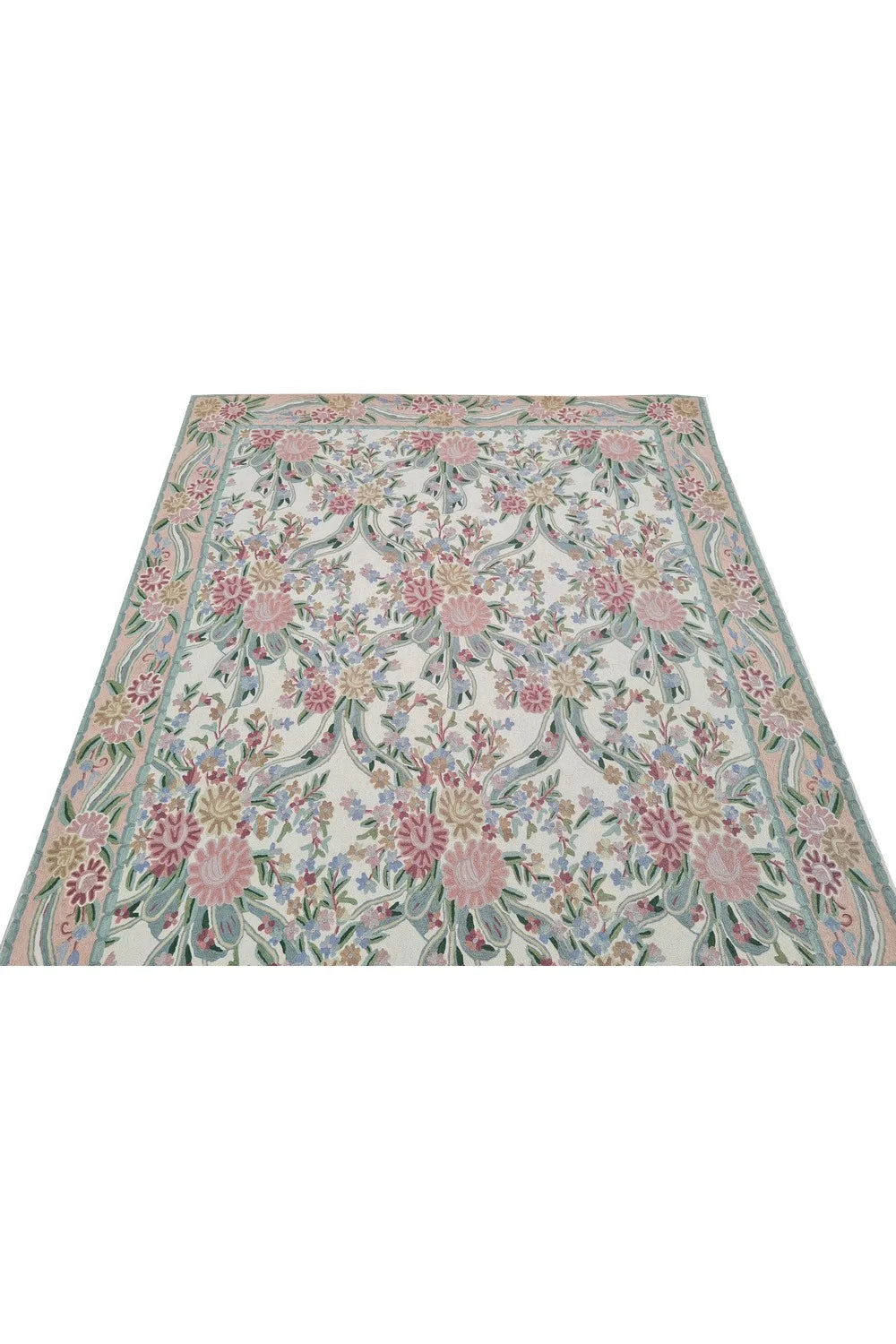 Hand Embroidered Needlework Vintage Kashmiri Textile Wall Hanging 8 x 5 Ft