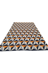 Amazing Hand Knotted Vintage Flat Weave Kilim Wool Area Rug 8 x 5 Ft