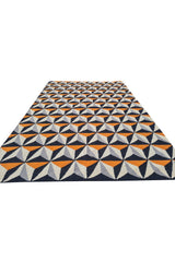 Amazing Hand Knotted Vintage Flat Weave Kilim Wool Area Rug 8 x 5 Ft