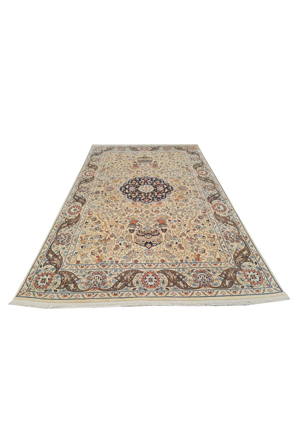 Authentic Hand Knotted Vintage Hunting Pictorial Double Knot Wool Area Rug 8.3 x 4.11 Ft (47 Ger-4)