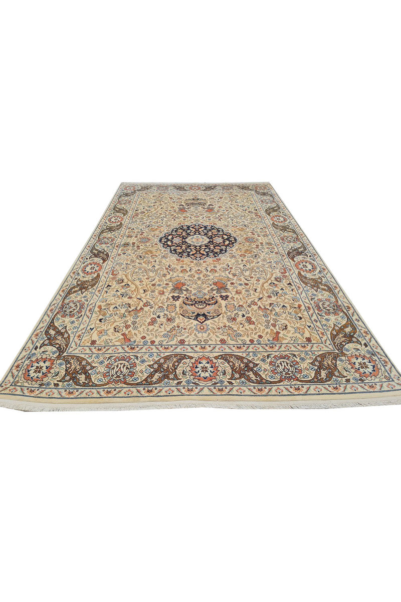 Authentic Hand Knotted Vintage Hunting Pictorial Double Knot Wool Area Rug 8.3 x 4.11 Ft (47 Ger-4)